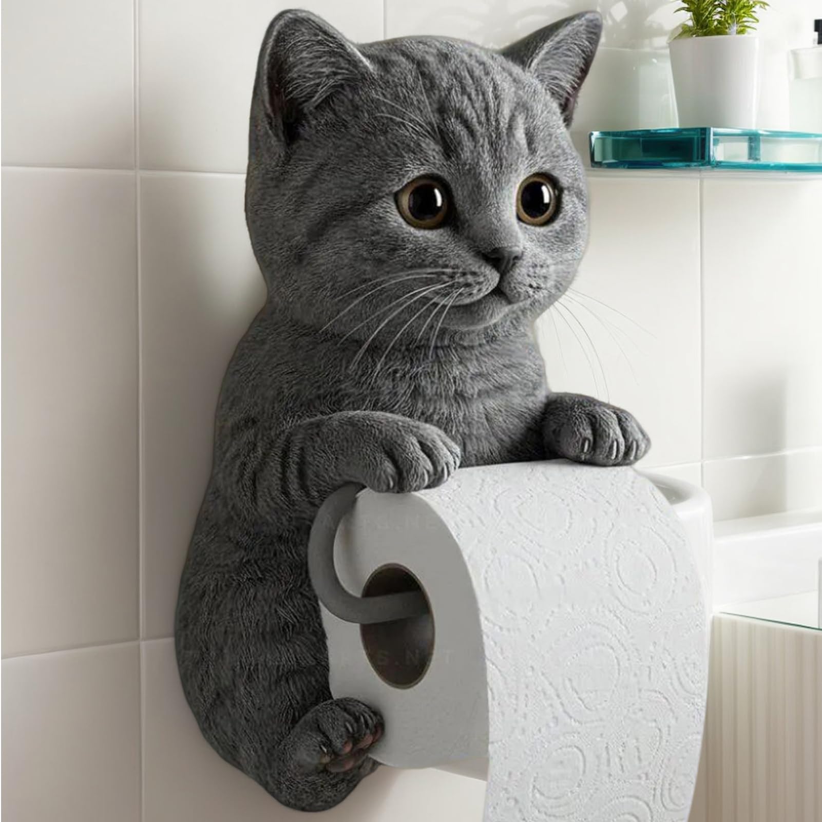 Amazon.co.jp: 猫のトイレットペーパーホルダー、猫ティッシュ